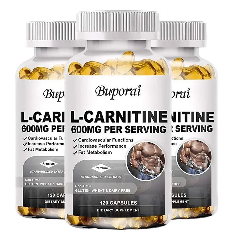 L-Carnitine 600mg Capsules – Fat &amp; Energy Support