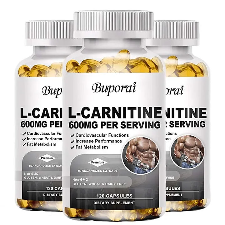 L-Carnitine 600mg Capsules – Fat &amp; Energy Support
