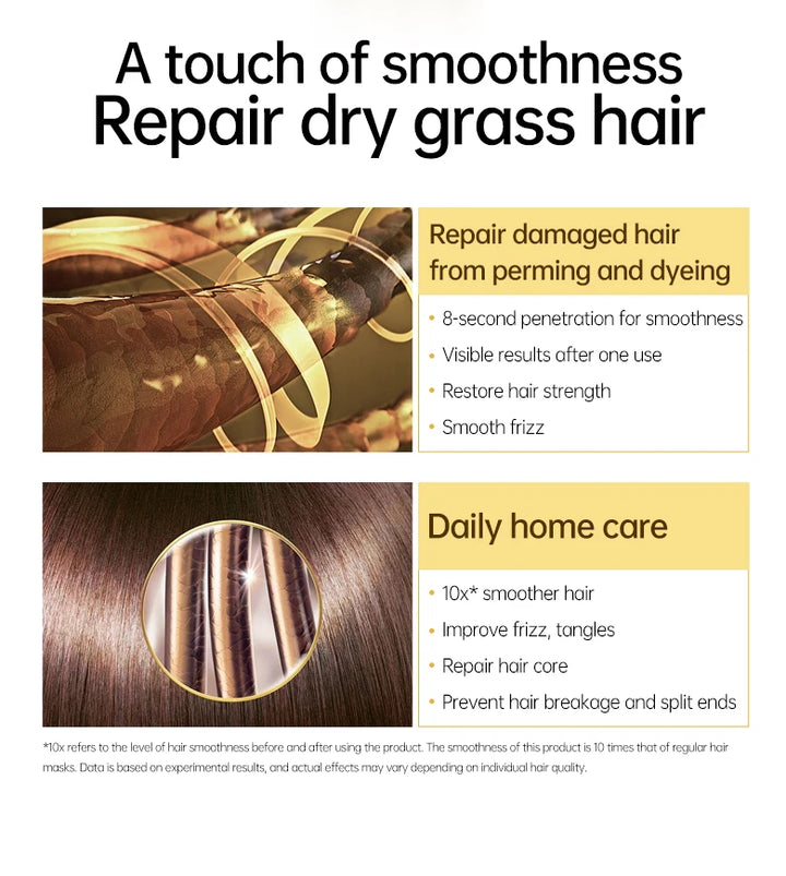 PURC 8 Seconds Repair Damaged Hair Mask Smoothing Soften Deep Conditioner Keratin Hair Treatment Strengthens Hair Care Product