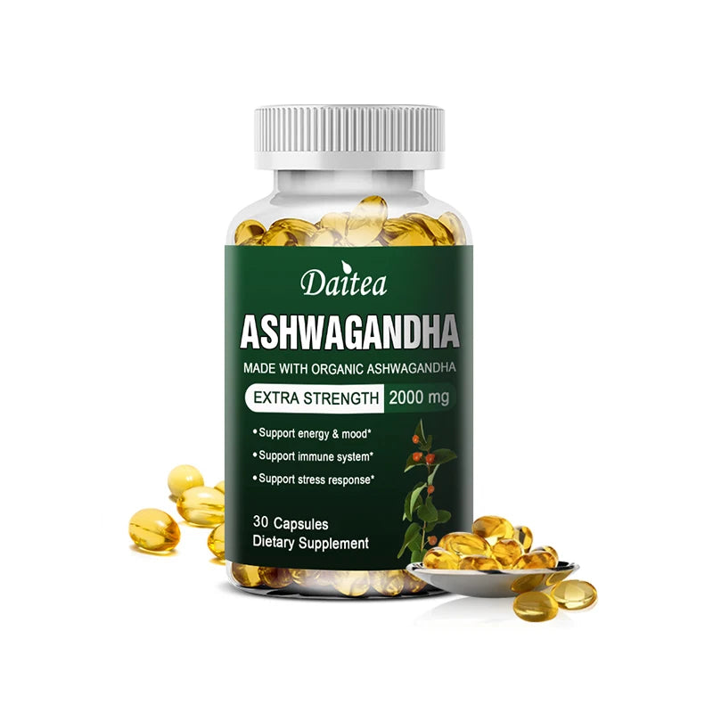 Organic Ashwagandha Extract 2000mg – Mood, Sleep &amp; Energy Support