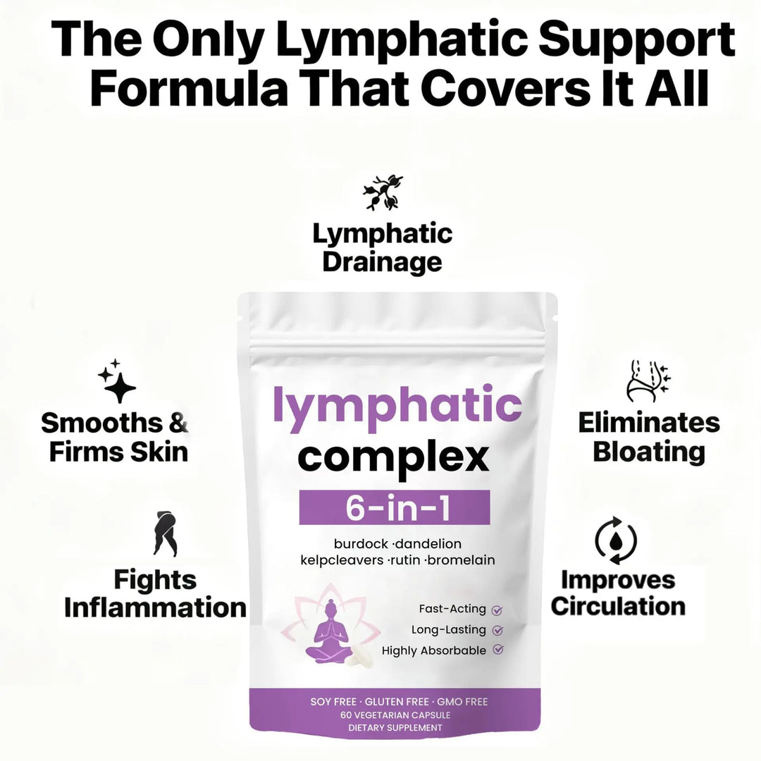 Lymph System Cleanse Detox Support  Lymphatic Drainage Supplement Accelerate Metabolism Reduce Swelling,Promote Fluid Balance