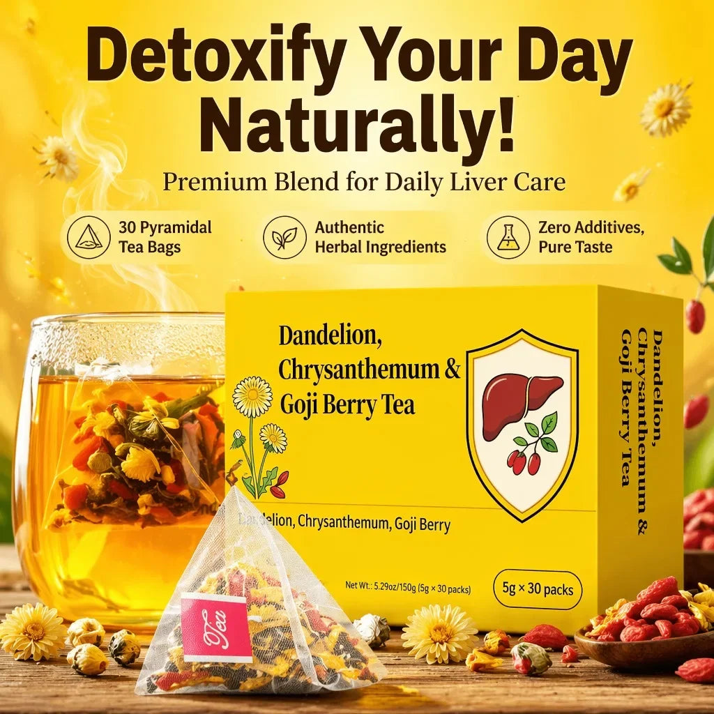 Eye Care Herbal Tea – Dandelion, Chrysanthemum &amp; Goji Berry
