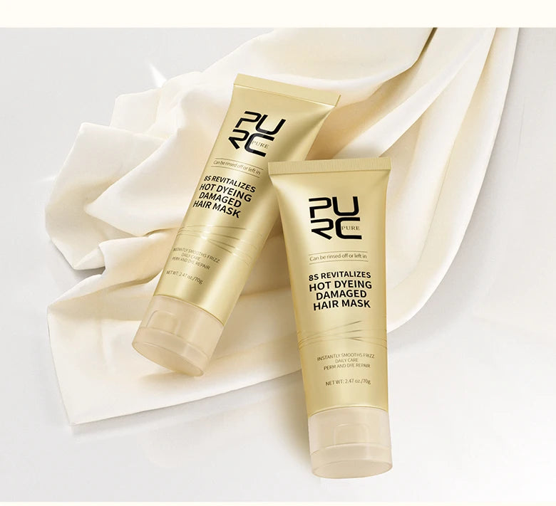PURC 8 Seconds Repair Damaged Hair Mask Smoothing Soften Deep Conditioner Keratin Hair Treatment Strengthens Hair Care Product