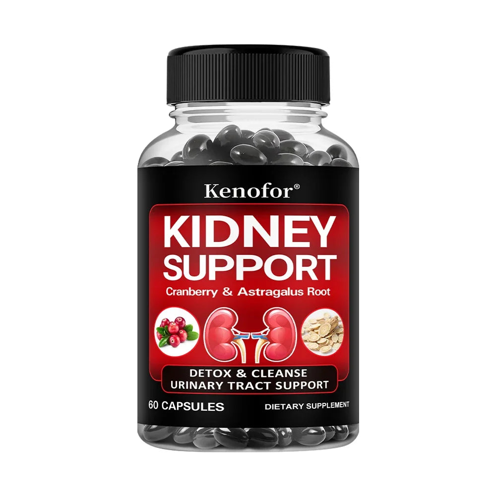 Kidney Support Supplement - with Cranberry for Normal Urinary Tract Health and Bladder Health, Healthy Kidney Function