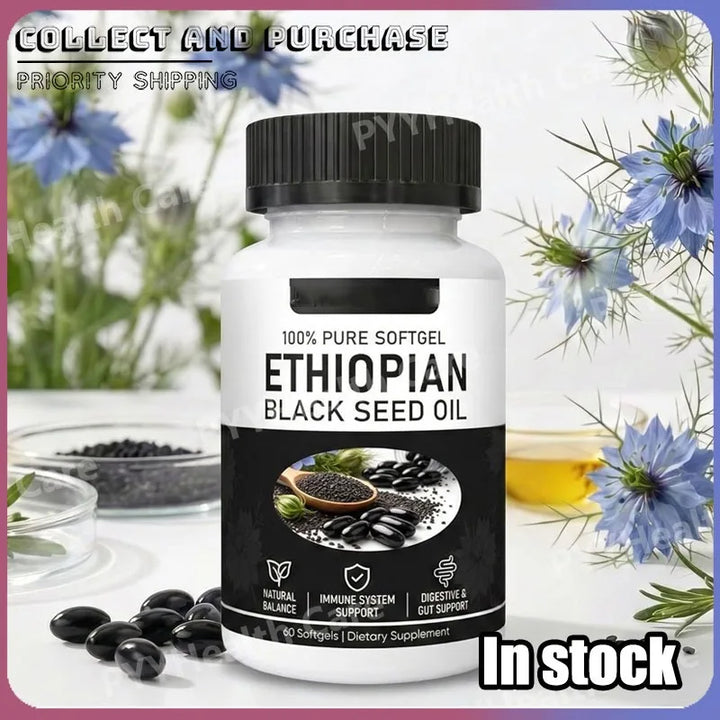Ethiopian Black Seed Oil Capsules – 60 Softgels