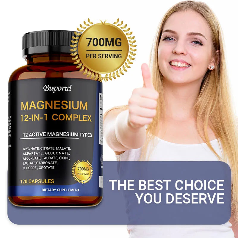 Magnesium Complex Capsules – Muscle, Bone &amp; Sleep Support