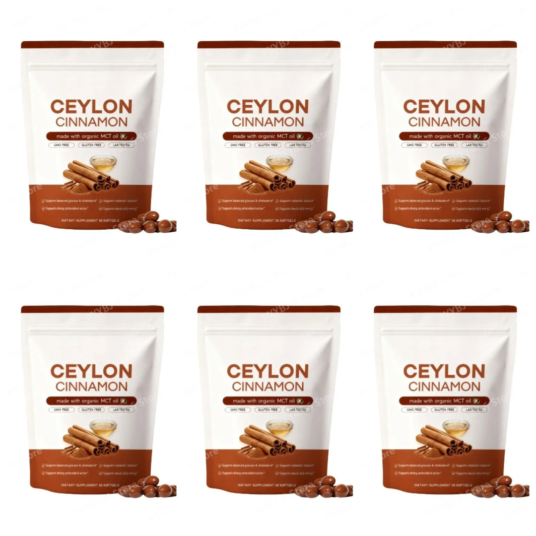 Ceylon Cinnamon Softgels with MCT Oil – Digestive &amp; Antioxidant Support