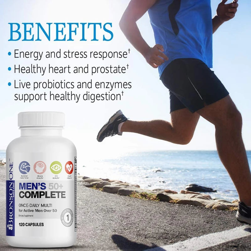 Men’s 50+ Multivitamin &amp; Multimineral – 120 Capsules