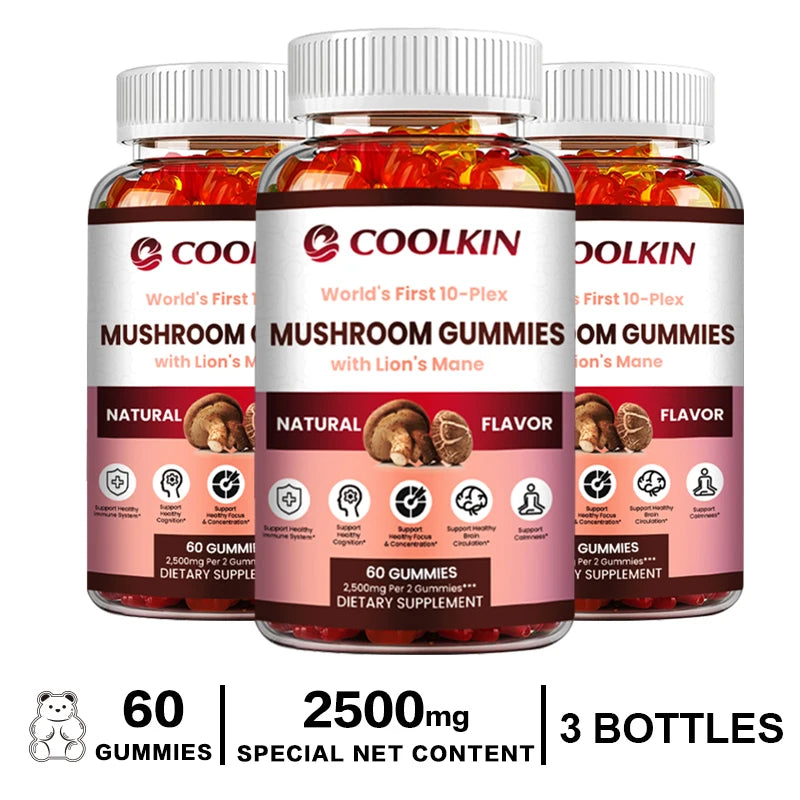 Mushroom Gummy Complex – Maitake, Shiitake &amp; Lion’s Mane