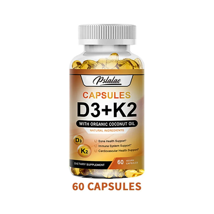 Vitamin D3 + K2 Capsules – Bone &amp; Immune Support