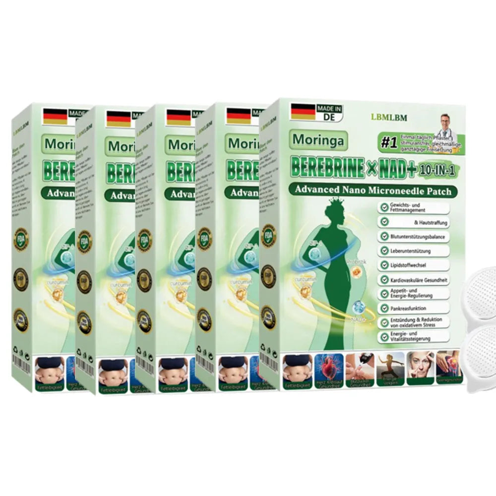Moringa Berberine NAD+ Microneedle Patch – Weight Management