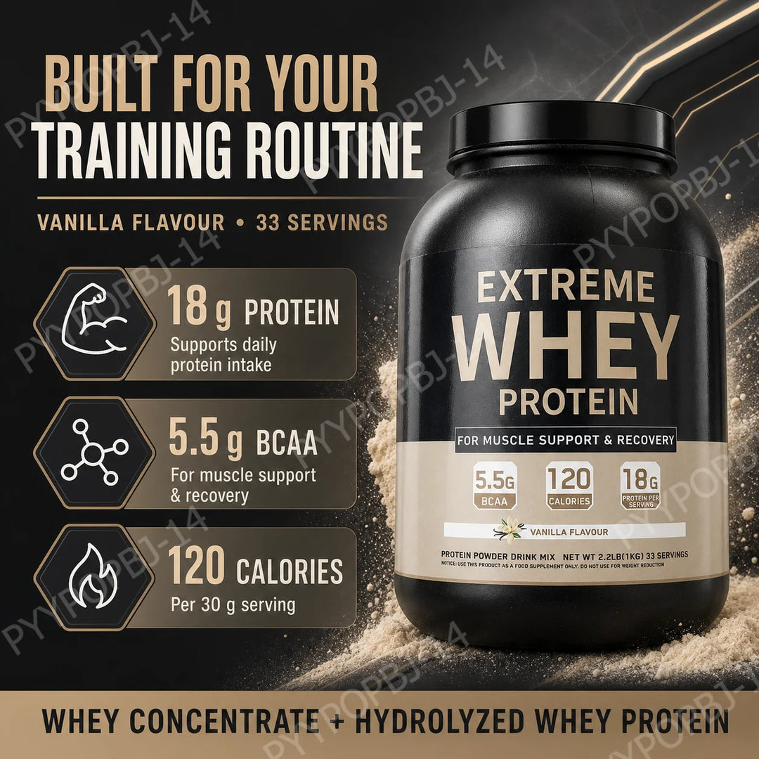 Whey Protein Powder – Vanilla 1kg | 18g Protein