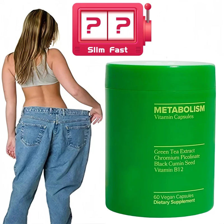 Green Tea &amp; Vitamin B12 Capsules – Metabolism &amp; Antioxidant Support
