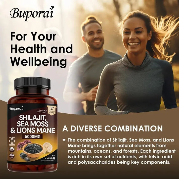 Shilajit 3-in-1 with Sea Moss &amp; Lion’s Mane