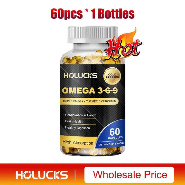 Omega 3-6-9 Fish Oil Capsules – Heart &amp; Brain Support