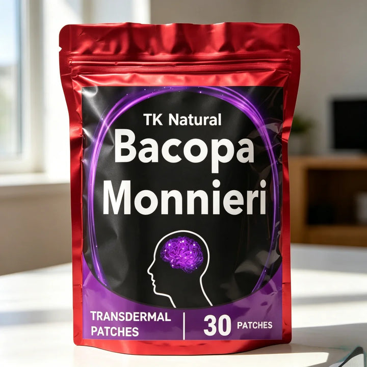 Bacopa Monnieri Patches – Memory &amp; Mental Focus Support, 30 Count