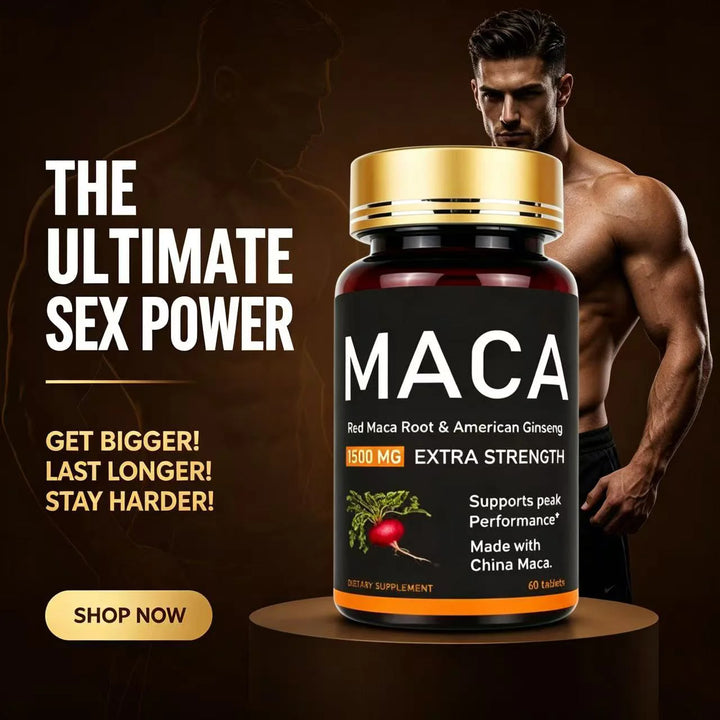 Premium Oyster, Maca &amp; Ginseng Formula，Natural Male Performance Support | Male Enhancing for Stamina, Endurance &amp; Muscle Growt