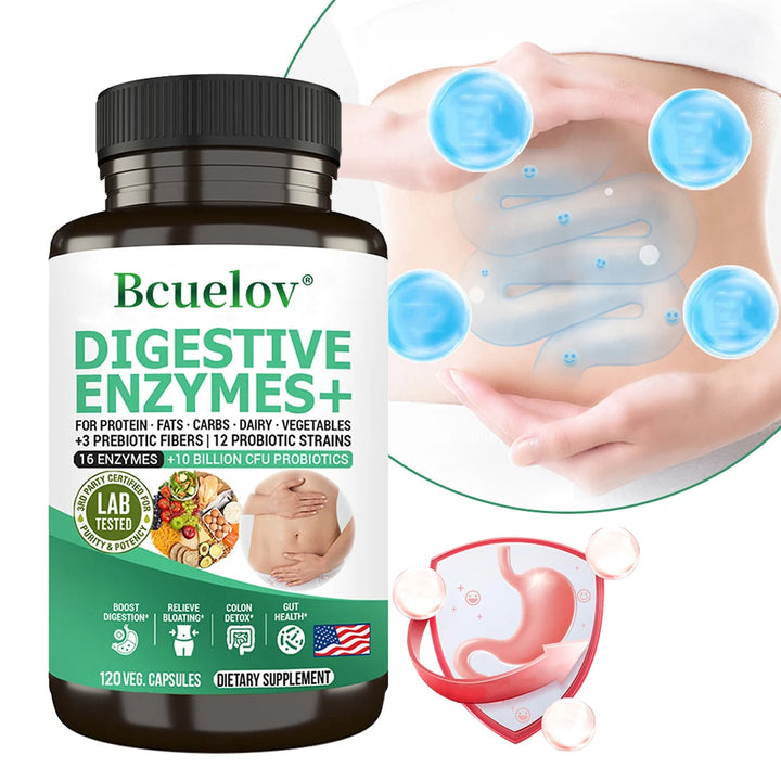 Digestive Enzymes with Prebiotics &amp; Probiotics – 10B CFU