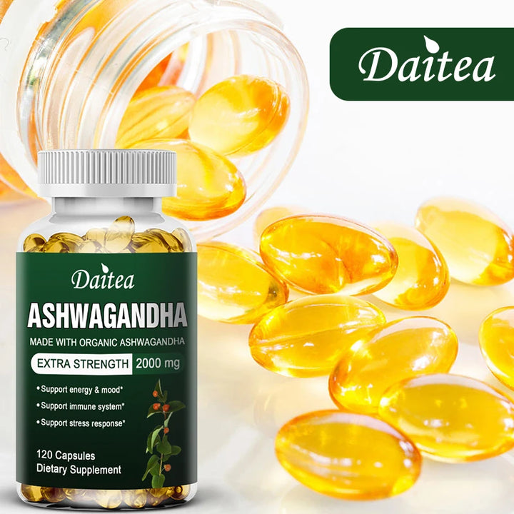 Organic Ashwagandha Extract 2000mg – Mood, Sleep &amp; Energy Support