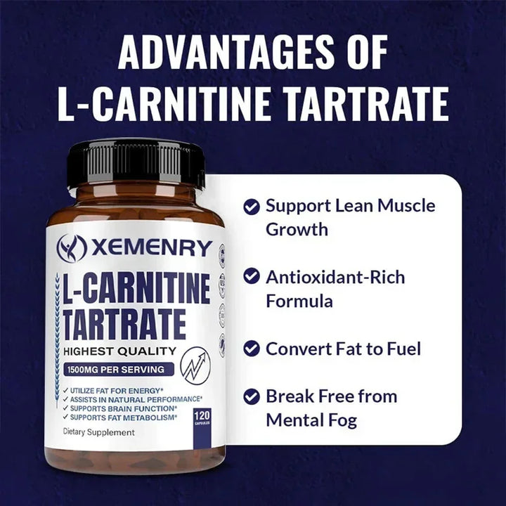 L-Carnitine Capsules – Energy, Focus &amp; Metabolism Support