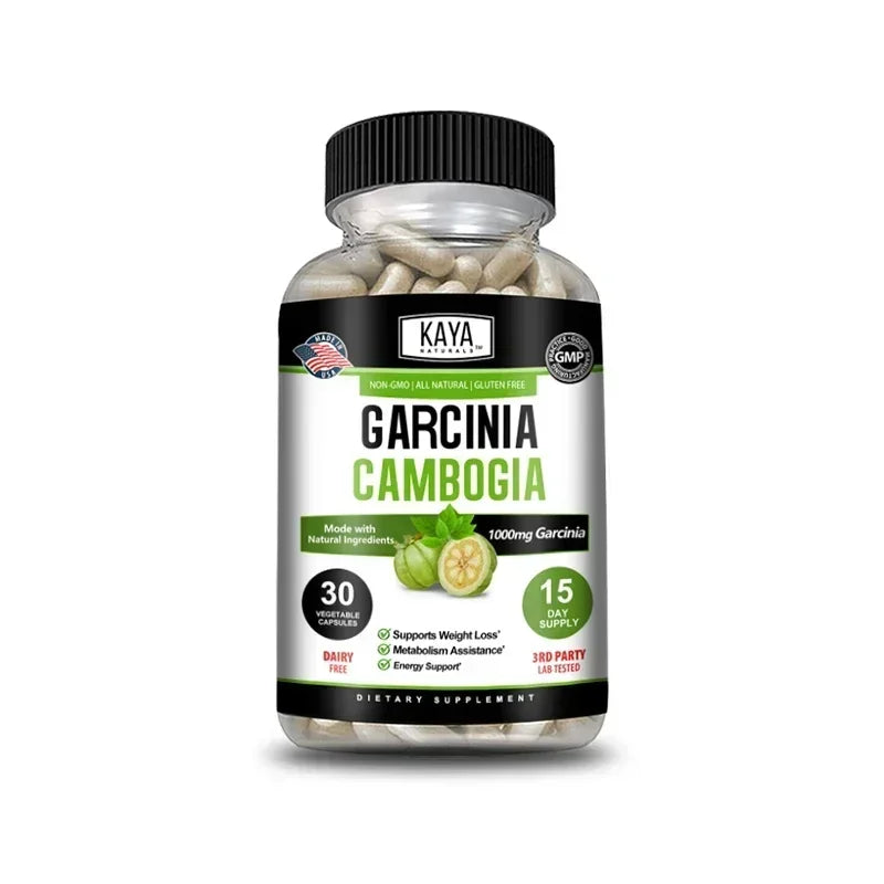 Garcinia Cambogia Capsules, Supports Weight Management, Appetite Control, Energy Metabolism Supplement, Non-GMO