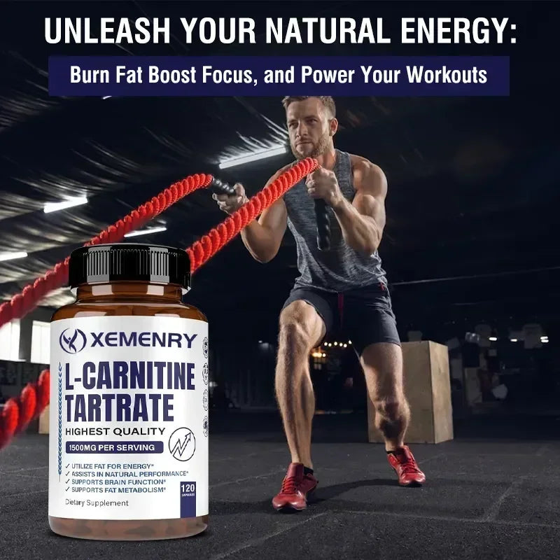 L-Carnitine Capsules – Energy, Focus &amp; Metabolism Support
