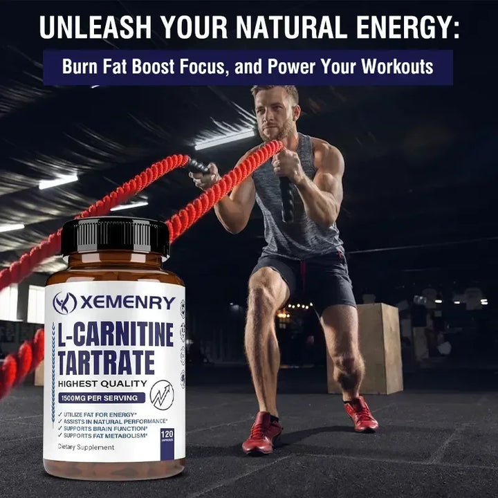 L-Carnitine Capsules – Energy, Focus &amp; Metabolism Support