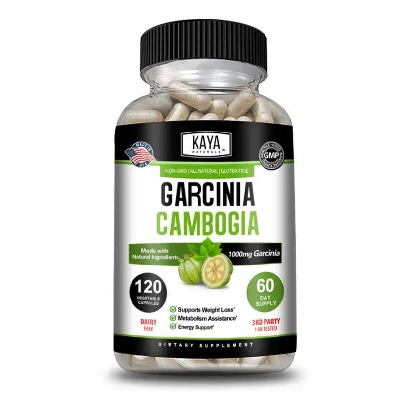 Garcinia Cambogia Capsules, Supports Weight Management, Appetite Control, Energy Metabolism Supplement, Non-GMO