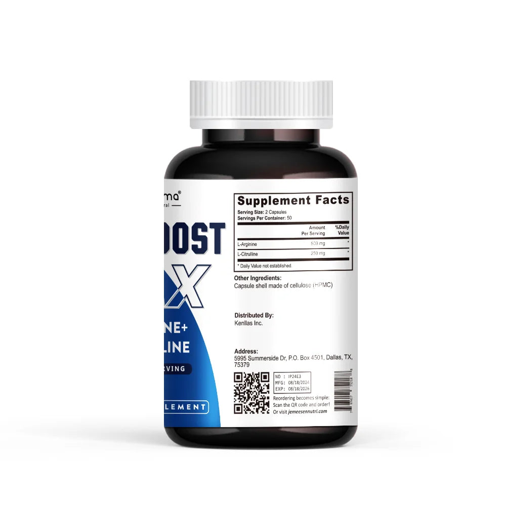 100 Caps | L-Arginine + L-Citrulline Complex | Energy &amp; Enlargement  Size Growth Male Support | Experts Clinically Studied