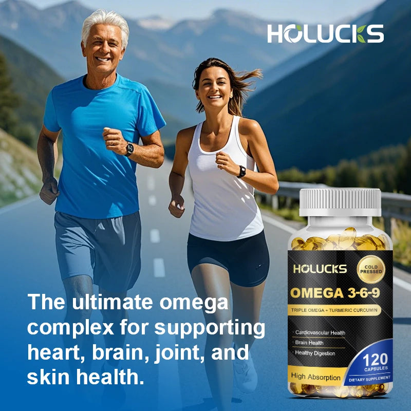 Omega 3-6-9 Fish Oil Capsules – Heart &amp; Brain Support