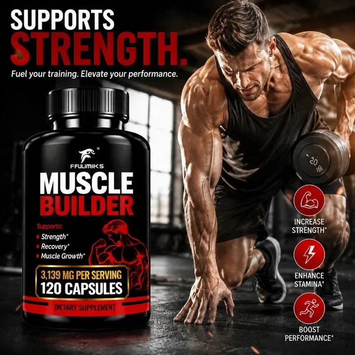 Muscle Builder Sports Capsules – Strength &amp; Recovery Support