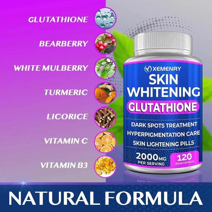 Glutathione Skin Support Capsules – 120 Count