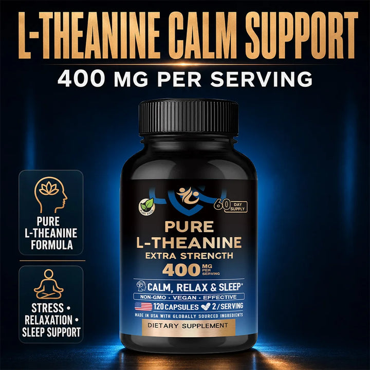 L-Theanine Capsules – Stress, Mood &amp; Focus Support