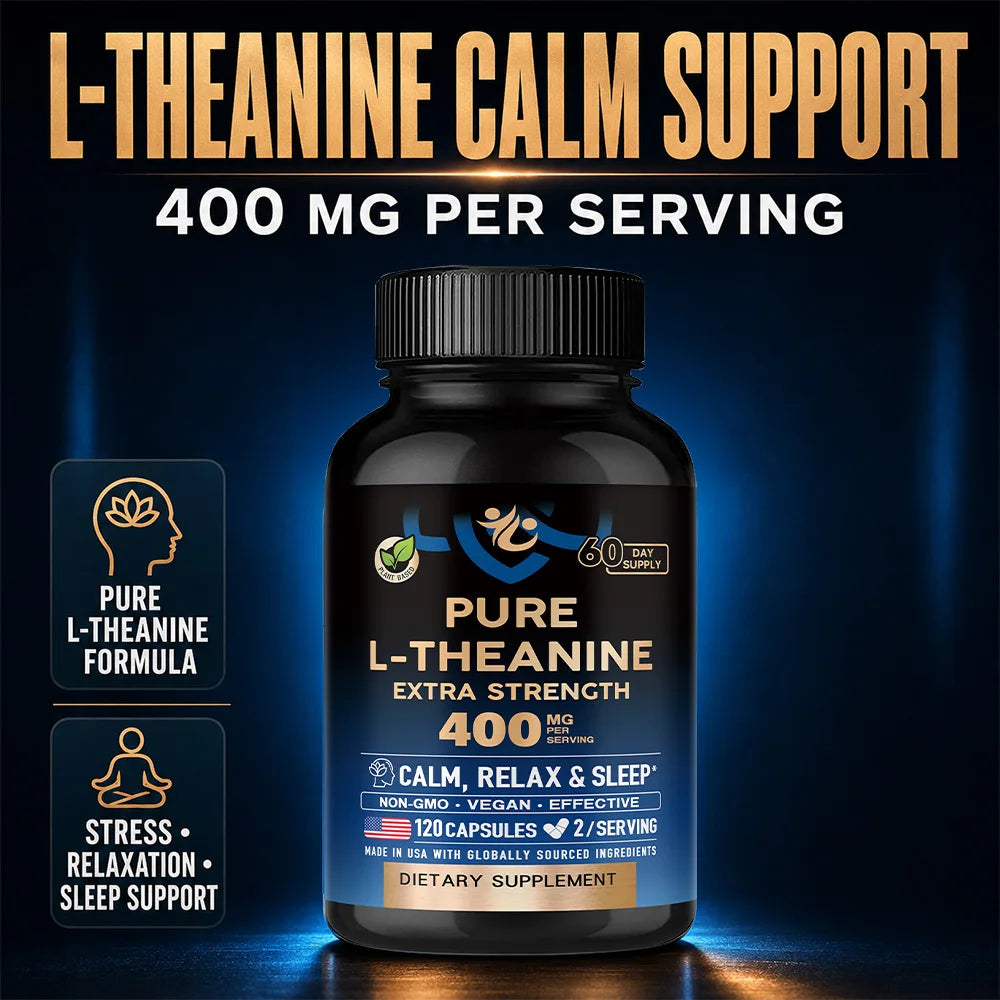 L-Theanine Capsules – Stress, Mood &amp; Focus Support