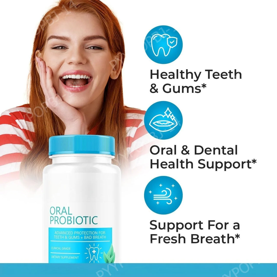Oral Probiotic Capsules – Fresh Breath, Teeth &amp; Gum Support