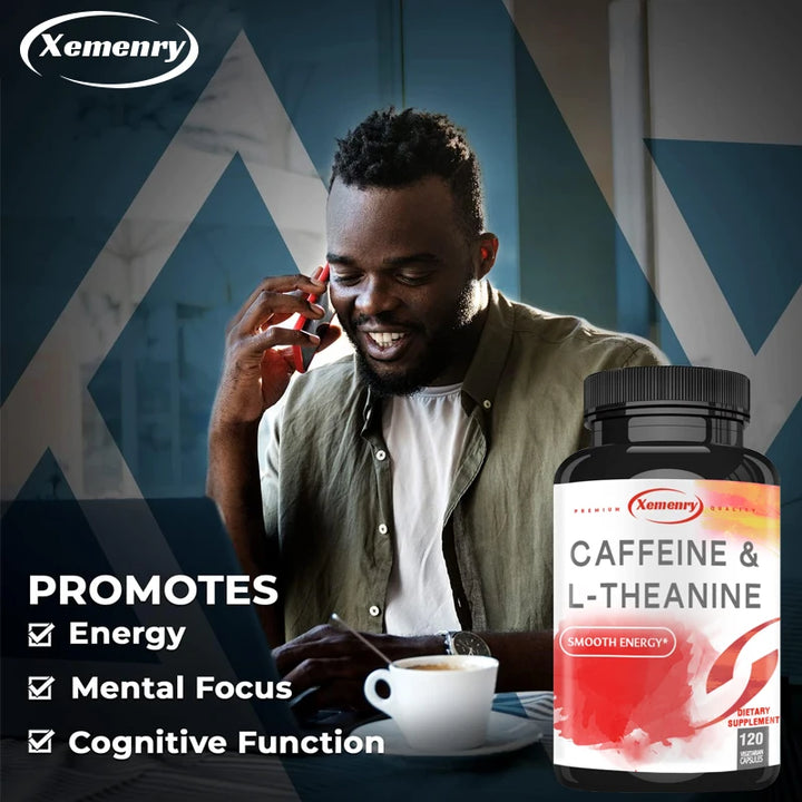 Caffeine 50mg + L-Theanine 100mg Capsules