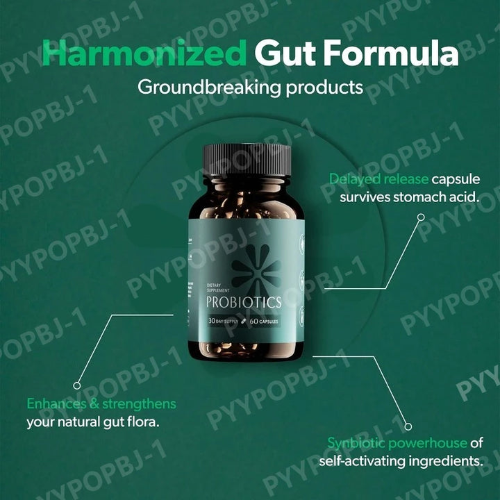 Probiotic Capsules with Prebiotic Plant Fiber – 60 Capsules