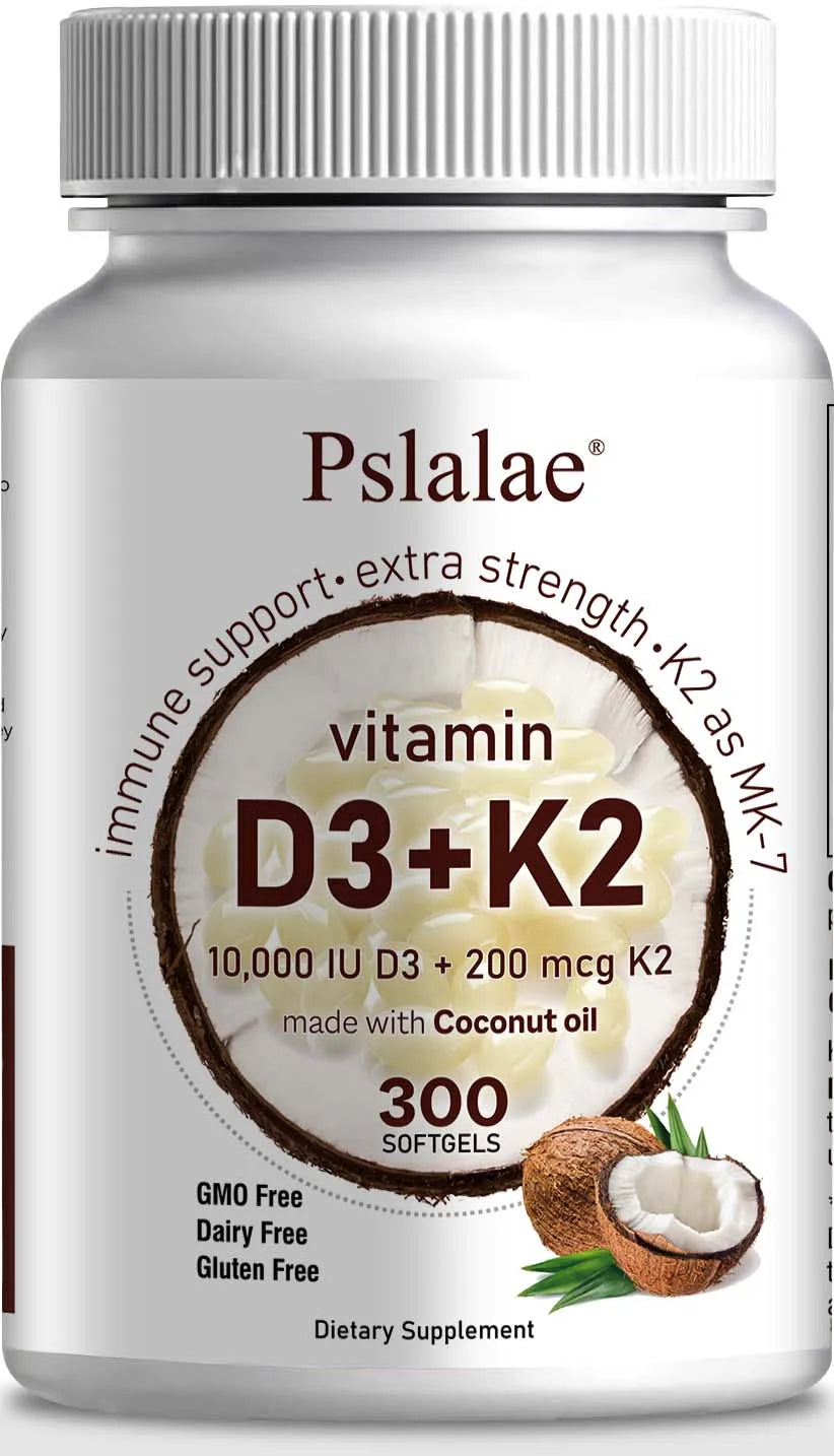 Vitamin D3 10,000 IU + K2 200 mcg Softgels