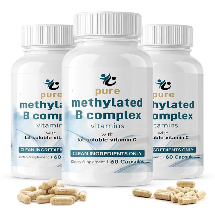 Methylated B-Complex – 11-in-1 with Methylfolate &amp; B12, 120 Capsules