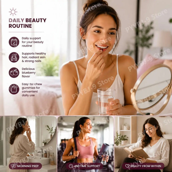 BushAid Hair, Skin &amp; Nails Gummies – Vitamin Complex