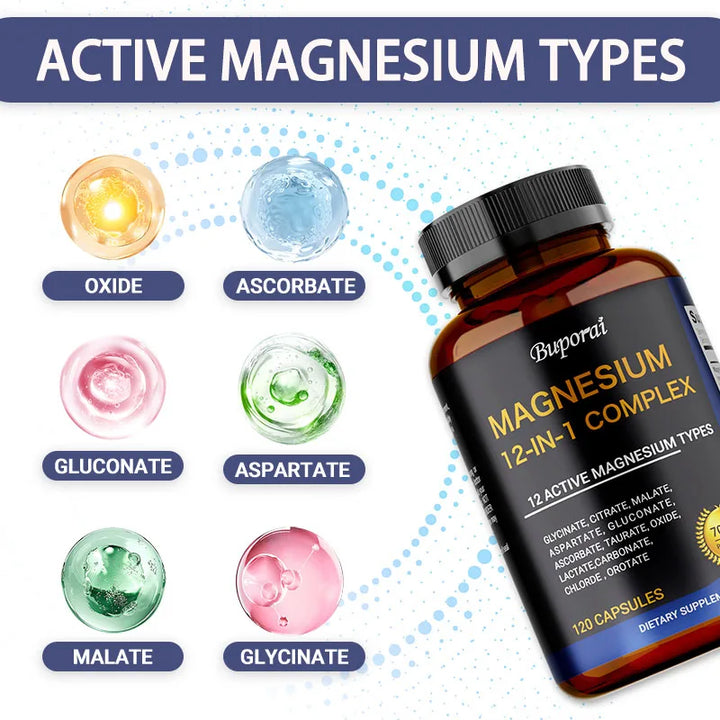 Magnesium Complex Capsules – Muscle, Bone &amp; Sleep Support