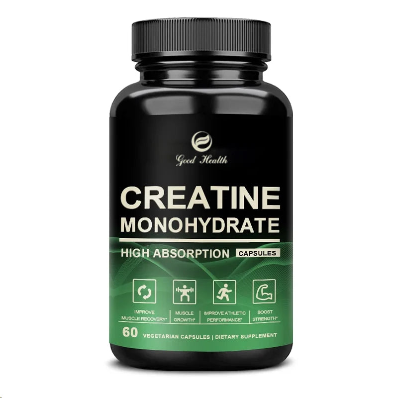 Creatine Monohydrate Capsules – Strength &amp; Muscle Support