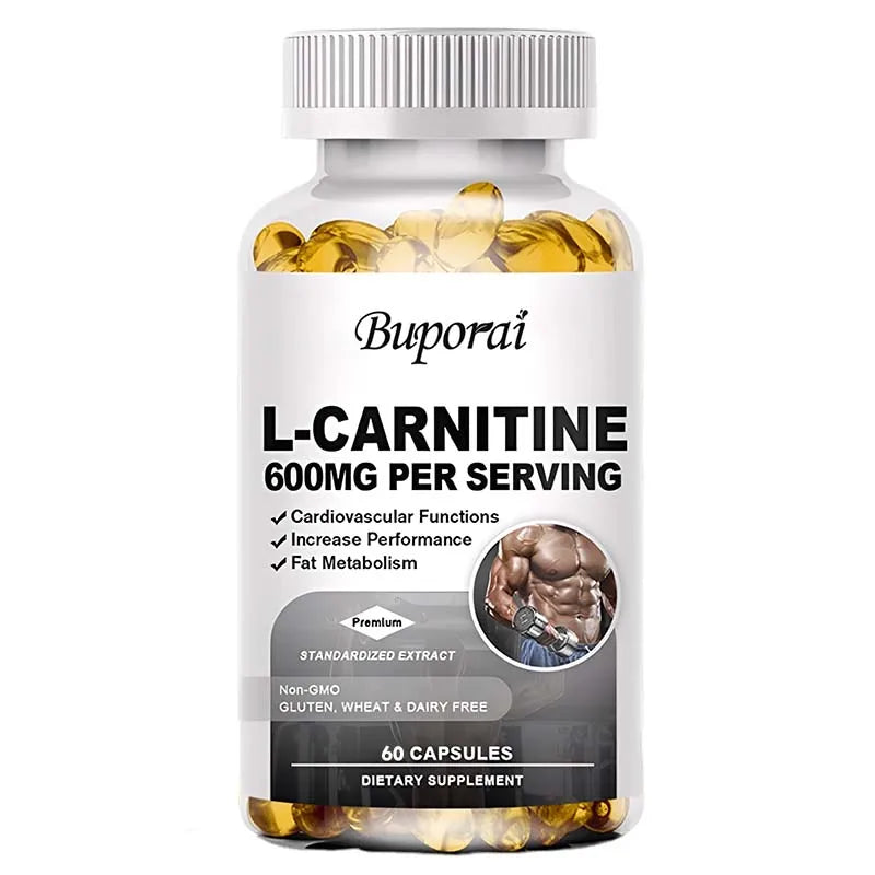 L-Carnitine 600mg Capsules – Fat &amp; Energy Support