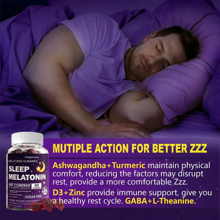 Melatonin 10mg Gummies – Magnesium &amp; Ashwagandha