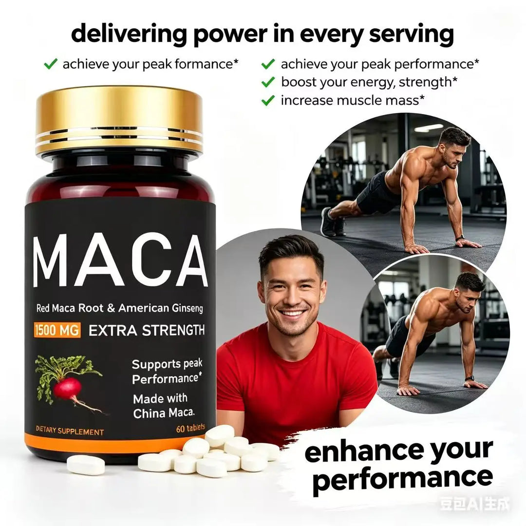 Premium Oyster, Maca &amp; Ginseng Formula，Natural Male Performance Support | Male Enhancing for Stamina, Endurance &amp; Muscle Growt