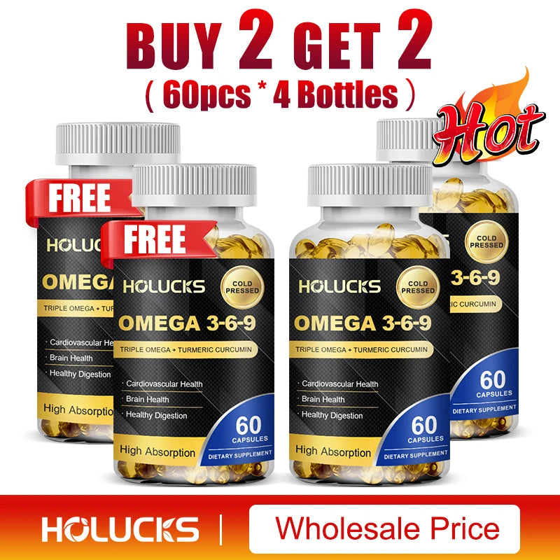 Omega 3-6-9 Fish Oil Capsules – Heart &amp; Brain Support