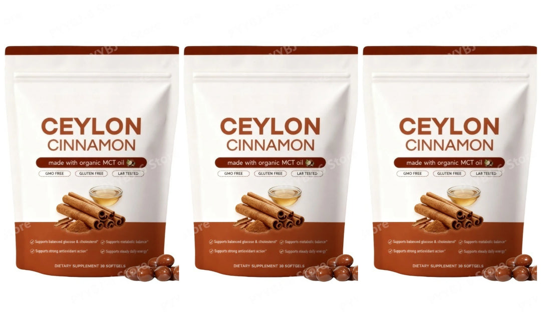 Ceylon Cinnamon Softgels with MCT Oil – Digestive &amp; Antioxidant Support