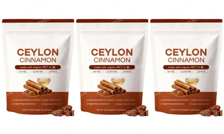 Ceylon Cinnamon Softgels with MCT Oil – Digestive &amp; Antioxidant Support