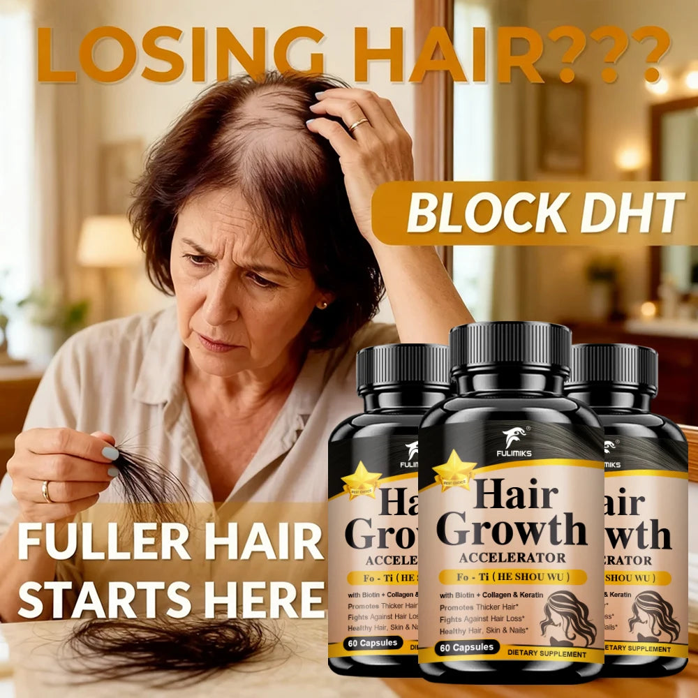 Hair Growth Vitamins Capsules – Hair, Skin &amp; Nails Support