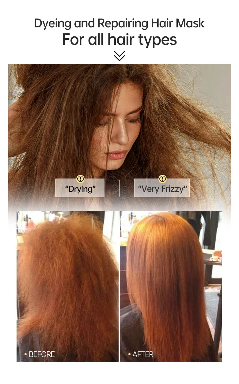 PURC 200g Keratin Hair Mask Straightening Smoothing Collagen Hair Treatment Mask Nourish Repair Damaged Frizz Hair Care Product